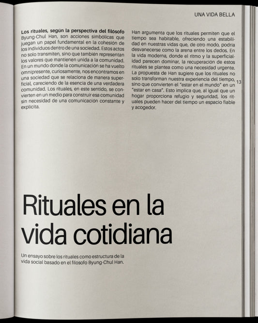 Rituales en la vida cotidiana